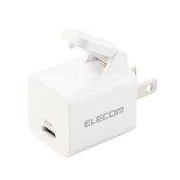【ELECOM(エレコム)】USB Type-C 充電器 PD 対応 20W タイプC ×1 小型 軽量 ホワイト [▲][EL] | スマホグッズのホビナビ