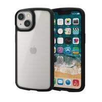 【ELECOM エレコム】iPhone 14 / 13 ケース カバー ハイブリッド 耐衝撃 衝撃吸収 軽量 薄型 ストラップホール付 背面マットクリア 指紋防止 高透明 TOU[▲][EL] | スマホグッズのホビナビ