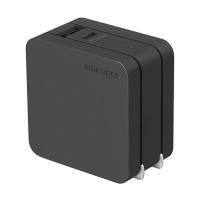 デジフォース Square スタイリッシュPD充電器 65W 1A1C ブラック D0035BK コンセント アダプタ [▲][AS] | スマホグッズのホビナビ