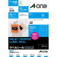 3M A-one エーワン 超耐水ラベル(インクジェット)超耐水光沢紙 ホワイト 3M-64244 [▲][AS] | スマホグッズのホビナビ