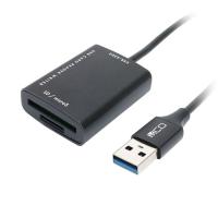 ミヨシ SD microSDカードリーダ USB-A 70cm USR-ASD2/BK  [▲][AS] | スマホグッズのホビナビ