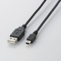 【ELECOM(エレコム)】USB2.0ケーブル(mini-Bタイプ)[3.0m] U2C-M30BK[▲][EL] | スマホグッズのホビナビ