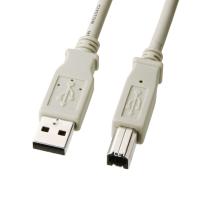 【サンワサプライ】USBケーブル 2重シールド ツイストペア 金pin ライトグレー 5m [▲][SW] | スマホグッズのホビナビ