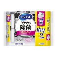 【あわせ買い1999円以上で送料お得】ユニ・チャーム シルコット 99.99%除菌 ウェットティッシュ 大容量ケース専用つめかえ 100枚×2個パック | ホームライフ ヤフー店