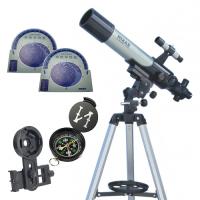 【70%OFF】 EASTCOLIGHT 天体望遠鏡 KEN320253 EC32025 スマホ星空ナビ対応 倍率35倍/70倍/175倍 口径50mm 屈折式 スマホ撮影可能 TRACKER GALAXY 光学機器アクセサリー EASTCOLIGHT 天体望遠鏡 GALAXY TRACKER スマホ撮影可能 屈折式 口径