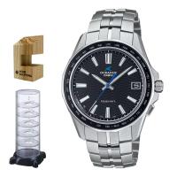 カシオ オシアナス 腕時計 マンタ ソーラー電波 チタン 3針 アナログ Bluetooth ブラック メンズ 国内正規品 OCW-S400-1AJF 3点セット | ホームショッピング