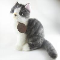 グレイスフル 日本猫 ハチワレ 座り ぬいぐるみ 日本製  三英貿易 ネコ | HONDA STORE