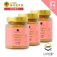 マヌカハニー UMF 5+ 250g (3個セット) はちみつ ハチミツ 蜂蜜 非加熱 （MGO83+) | ハニーマザー
