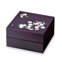 お重・お弁当箱 ランチボックス 宇野千代 オードブル重 2段 あけぼの桜 紫[01] | 本家屋