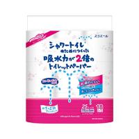 エリエール トイレットペーパー シャワートイレのためにつくった吸水力が2倍のトイレットペーパー 25m(112シート)×18ロールダブル パルプ | ホンキーベンリー