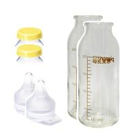 ピジョン 母乳実感 直付け 哺乳瓶200mlセット 透明（低負担・流量大）２セット | ホンキーベンリー