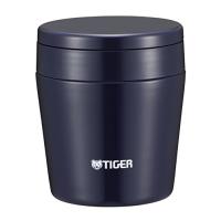 タイガー 魔法瓶 真空 断熱 スープ ジャー 250ml 保温 弁当箱 広口 まる底 インディゴブルー MCL-B025-AI Tiger | ホンキーベンリー