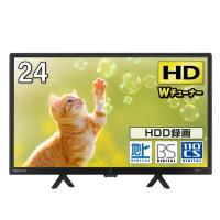 テレビ 24型 液晶テレビ Wチューナー 裏録画 外付けHDD録画機能 24インチ 24V 地上・BS・110度CSデジタル VAパネル HDM | ホンキーベンリー