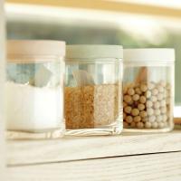 珪藻土　”soil（ソイル）”FOOD CONTAINER glass（フードコンテナ グラス）　乾燥 吸湿 イスルギ 調湿 キッチン 左官 職人 自然素材 調味料 食品 容器 | ほの
