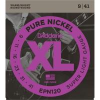 D'Addario XL PURE NICKEL EPN120 Super Light ダダリオ (エレキギター弦) (ネコポス) | クロサワ楽器 ヤフー店