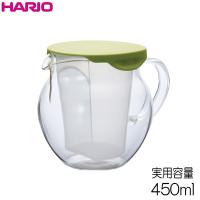 ハリオ 　茶茶・フラッティ　実用容量４５０ｍｌ　カラー：グラスグリーン　耐熱ガラス　ＨＡＲＩＯ | キッチン用品店 ホーオンストア