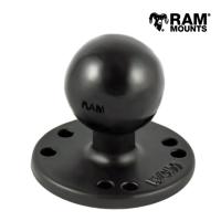 RAM MOUNTS ラムマウント AMPSホールラウンドベース RAM-202U 1.5インチボール ブラック アルミ 汎用 GPS機器取付 | アイネット Yahoo!ショッピング店