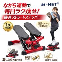 ランキング入賞 送料無料 ステッパー ツイストステッパー ストレートステッパー ダイエット ハの字 負荷 静音 高耐久シリンダー エクササイズバンド付 aiNET製
