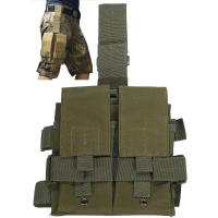 レッグホルスター 両足対応 molle モール対応 サバゲー サバイバルゲーム ホルスターバッグ レッグポーチ ハンドガン( 緑) | スピード発送 ホリック