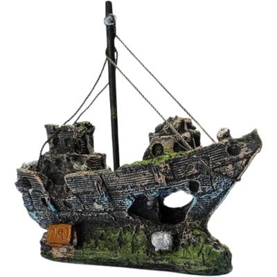 アクアリウム オブジェ 沈没船（レイアウト用品（水槽