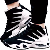 アスペルシオ ミドルカット スニーカー ストリート スポーツ トレーニング シューズ メンズ 紐靴( #ホワイト,  26.0 cm) | スピード発送 ホリック