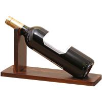 木製 ワインホルダー ワインラック シャンパン ボトル スタンド インテリア ディスプレイ W078( ダークブラウン) | スピード発送 ホリック