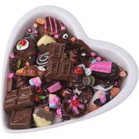 デコパーツ 100個 チョコレート お菓子 ハンドメイド ロリポップ スマホ 携帯 大量 大き目 黒 | スピード発送 ホリック