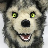 アニマルムービングマスク 口が連動して動く 動物 アニマルマスク オオカミ 狼 超リアル ウルフ wolf ハロウィン コスプレ | スピード発送 ホリック
