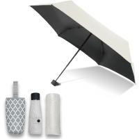 母の日 改良型 折りたたみ傘 日傘 軽量 205g コンパクト 防滴カバー付 UVカット 99.95％ 遮光 遮熱( オフホワイト) | スピード発送 ホリック