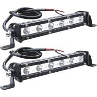 6連 LED ワークライト 18W 汎用 ライトバー 作業灯 フォグランプ デイライト 12V 24V 18cm 白( ホワイト) | スピード発送 ホリック