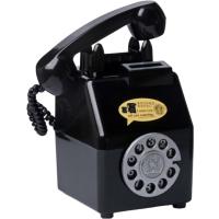 貯金箱 公衆電話型 レトロ アンティーク インテリア雑貨 おもちゃ おもしろ雑貨 ダイヤル式( ブラック) | スピード発送 ホリック