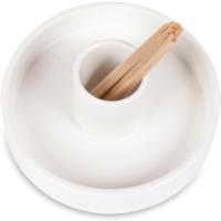 パロサント お香 受け皿 浄化皿 香炉 パロサントスティック おしゃれ 耐熱 陶器 丸( ホワイト1) | スピード発送 ホリック