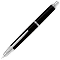 PILOT パイロット 万年筆 キャップレス・デシモ ブラック FCT-15SR-B（ペン種 要選択/EF・F・M） ペン先：18K ロジウム仕上 彫刻名入れ(有料)可 | 堀萬昭堂 ヤフー店