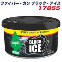 リトルツリー ファイバー・カン ブラック・アイス 芳香剤 Little Trees FIBER CAN エアーフレッシュナー 内容量30g  持続60日 17855 | カー用品通販のホットロードパーツ