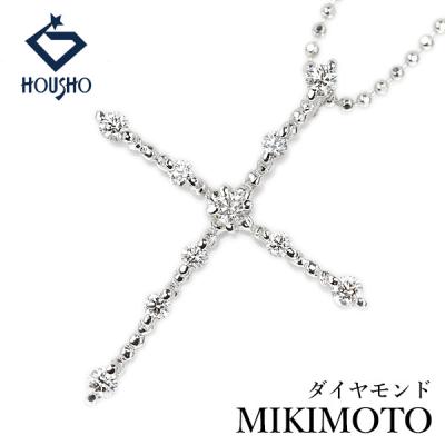 MIKIMOTO ネックレス、ペンダント（モチーフ：クロス、十字架