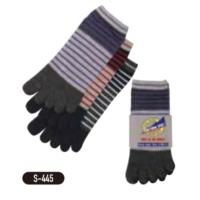 おたふく手袋　マリンボーダー　カラー　5本指 3足組×5セット　S-445 | 包装資材オンラインストア.com