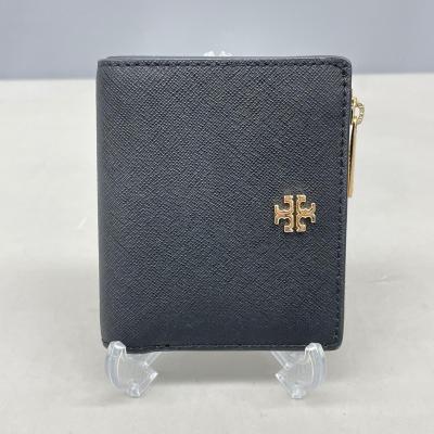 TORY BURCH レディース二つ折り財布（色：ブラック系）｜財布