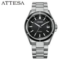 シチズン 電波ソーラー ソーラー電波 腕時計 CITIZEN 時計 アテッサ ATTESA 男性 メンズ ビジネス 黒 シルバー メタルバンド エコ・ドライブ CB3030-76E | 腕時計 バッグ 財布のHybridStyle
