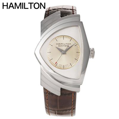 Hamilton ベンチュラ 自動巻きトライアングル腕時計 ブラウン Hamilton ベンチュラ 自動巻きトライアングル腕時計 ブラウン