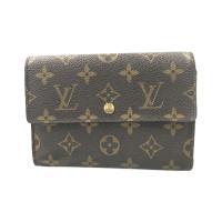 ルイヴィトン 三つ折り財布 廃盤 ポルトトレゾール エテュイパピエ M61202 モノグラム レディース Louis Vuitton 中古 | rehello by BOOKOFF