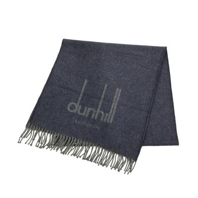 超最安値　dunhill ダンヒル シルクストール 新品 未使用 未開封 dunhill（ダンヒル） チェック柄 マフラー シルク100％/カシミヤ