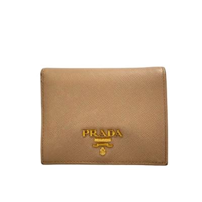 PRADA レディース二つ折り財布（色：ベージュ系）｜財布｜ファッション