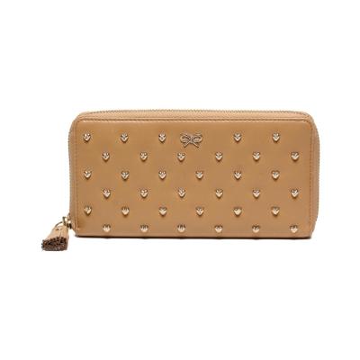 お値下げANYA HINDMARCH ベージュ 長財布 ANYA HINDMARCH アニヤ ハインドマーチ 長財布 ラウンド