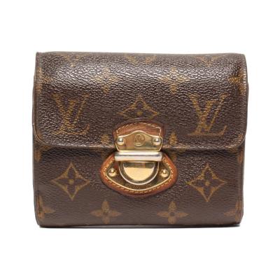 LOUIS VUITTON 三つ折り財布 ダークブラウン/レッド Louis Vuitton 三つ折り財布 ブラウン/レッド