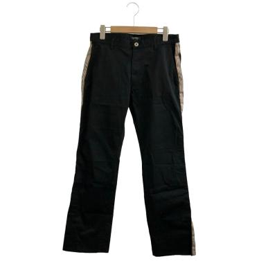 BURBERRY BLACKLABEL サイドライン パンツ 70 黒 パンツ バーバリーブラックレーベル BURBERRY BLACK LABEL コットン