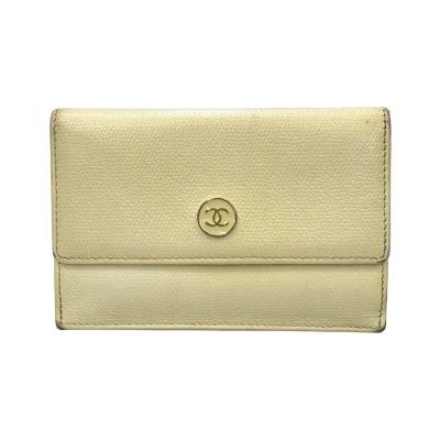 CHANEL カードケース 名刺入れ レザー ココボタン ブラック　シャネル CHANEL(シャネル) カードケース・名刺入れ(レディース) - 海外
