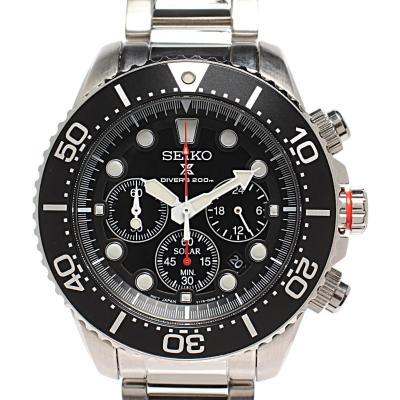 セイコー 腕時計 プロスペックス PROSPEX ソーラー ブラック V175-0AD0