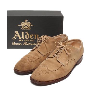 Alden 34923 F スエード ウィングチップ 8 D オールデン ウィングチップシューズ スエード 34923F メンズ SIZE 11
