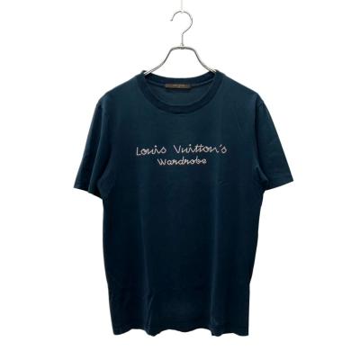 【希少ロゴ】Louis Vuitton ロゴTシャツ XLサイズ ブラック ルイヴィトン Tシャツ グラフィック コットン混 ブラック メンズ XL
