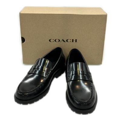 【美品・箱付き】coach ビジネスシューズ/ローファー Coach(コーチ) ドレスシューズ・革靴・ビジネスシューズ(メンズ